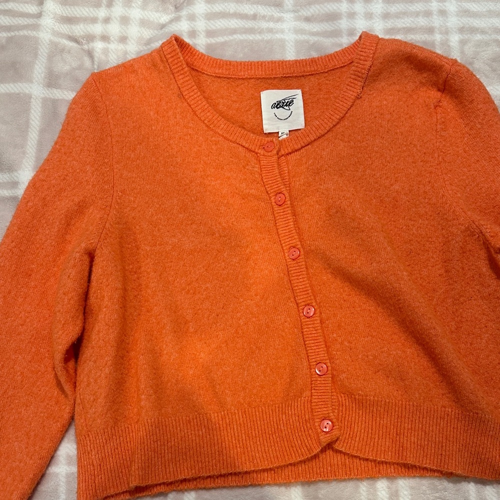 Aerie Vibrant Orange Cardigan